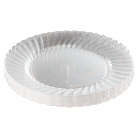 WNA Classicware Plastic Plates, 9" Dia., Clear, PK180 RSCW91512